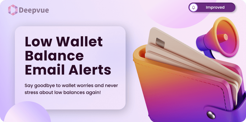 Low Balance Notifications Delivered to Your Inbox